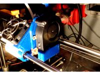 Fan duct for 50 mm Blower Fan on ANET A6 E3D Carriage from Brentox with holder by TecClassy