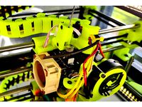 Hemera Mount for Hypercube Evolution with BLTouch, Filament Sensor and5015 blower by Ptorres2020