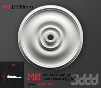 Розетка потолочная лепнина гипс R05.D700mm