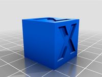 Test Cubo Calibrazione XYZ 20mm by italymakers