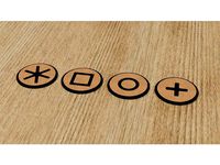 Babylon Tokens, Laser Cut by kap42