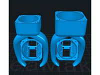 High Clearance CR10 Fang 40mm 50mm Flat Fans by Tacblades