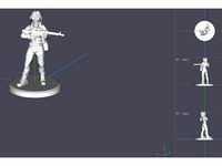 modern warrior (female)   by hellas3Dmodeling