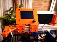 LCD Display Mount for 40x20 extrusions. Reprapdiscount Full Graphic.  by AVZ