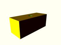 50x20x20mm spacer with 3mm hole in the middle by Tummi