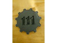 Vault 111 Belt Buckle by RobohamLincoln