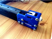 Anet A2 and TEVO Tarantula MGN15 linear rail Y axis mod by StmLord