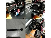Anet A8 Extruder Fan open, adjustable handle for automatic leveling sensor by przybora