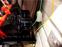 Prusa Multi Material (MM) brackets for overhead filament spool feed i3 MK2s by alan_deane