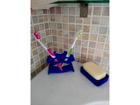 Double toothbrush holder by Lanius