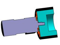 Sumobot wheel for rubber tire. by Dant3C0rp