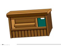 Model xmas stall, scale 1:87 (H0) by afaber