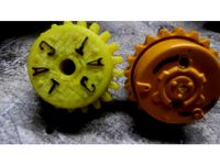 Bruder D5 upgraded drive sprocket for RC conversion by skeeterk