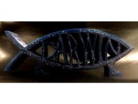 Darwin's Jesus Fish by 42dinosaurs