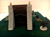 Large Graveyard Stone Entrance by melabam