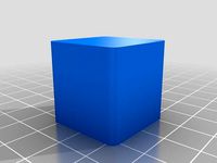 Calibration cube 25mm with rounded corners by ronindev