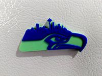 Seattle Seahawks Fridge Magnet by crunchymetal