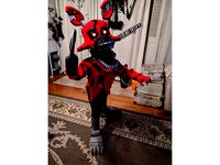 Nightmare Foxy Costume (mask and hook) by bschook5