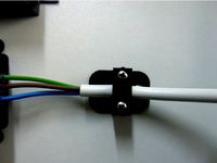 Cable strain relief by assin