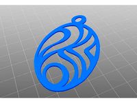 Fire and water pendant by Pecollado