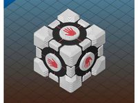 High Five Companion Cube by JesusFreke
