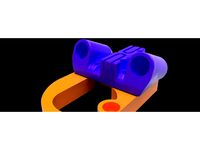 Kossel Roller Carriage Mount for Magnetic Joint Upgrade by Chimes_Industries