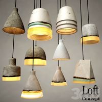 Art Concrete Pendant Collection