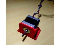 Nema 17 stepper- Low Profile motor mount by makeme12