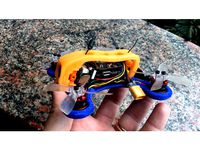 papacapim 105 - frame for micro brushless racer drone  by heraldomedeiros