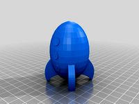 RocketChat rockets 3D by bybinhabr