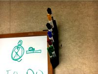 Easy Mount Dry Erase Accessory Holder - Pens, Eraser, Cleaner by kjshelton