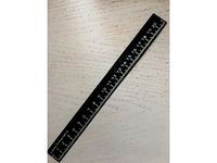 paper thin 21cm ruler by bhaberdash