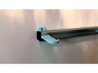 2020 T-Slotted Aluminum Extrusion Wall Mount by adafruit