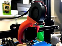 CR-10 High Clearance Fang Mod for 5015 Fans by GaminGit