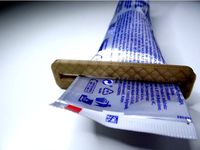 Super simple paste pusher - Useful 3D prints: #1 Bathroom by NikodemBartnik