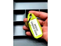 Key ring label made for the Dymo Label Maker Small Label 2"1/8 X 1"  by 3dgadgetshop