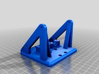 WIP Dual Customisable E3Dv6 Mount for Anet A8 with Bowden by blindcoder