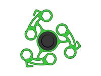 Bike fidget spinner  by Brahmabeej