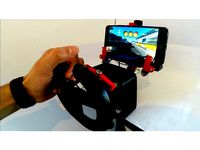 Gaming Steering Wheel Smartphone Gadget 3D Printed by Mind_scraper