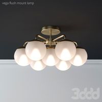 Vega flush mount lamp