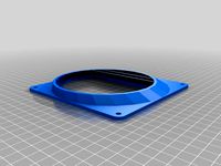 140mm to 120mm offset fan adapter by wellkevi01