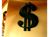 Fridge Magnet - Dollar Sign by Jacks-Filament