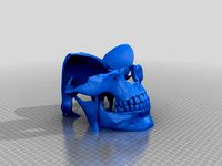 Skull Mask Fixed (5 min Tinkercad Edit) by kencam