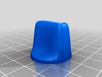 Generic 1/4" "D" Post Knob for Broan Range Hood Fan Switch by elfworks