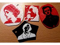 Woolf, Nietzsche, Poe, Wilde by Aurora_Borealis