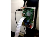 Hanger For Raspberry Pi 3 Model B With Vilro Clear Transparent Case by dreidrei