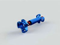 Filament Spool Holder Axle (117 mm - Anycubic i3 Mega Compatible) by icecap