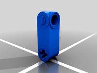 Lego angular axis and round connector adaptor  by XBT