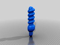 Half spiral lamp bulb by Radik__