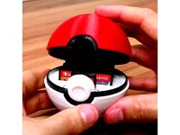 Pokeball Switch Cartridge Holder by Kickass3DPrints